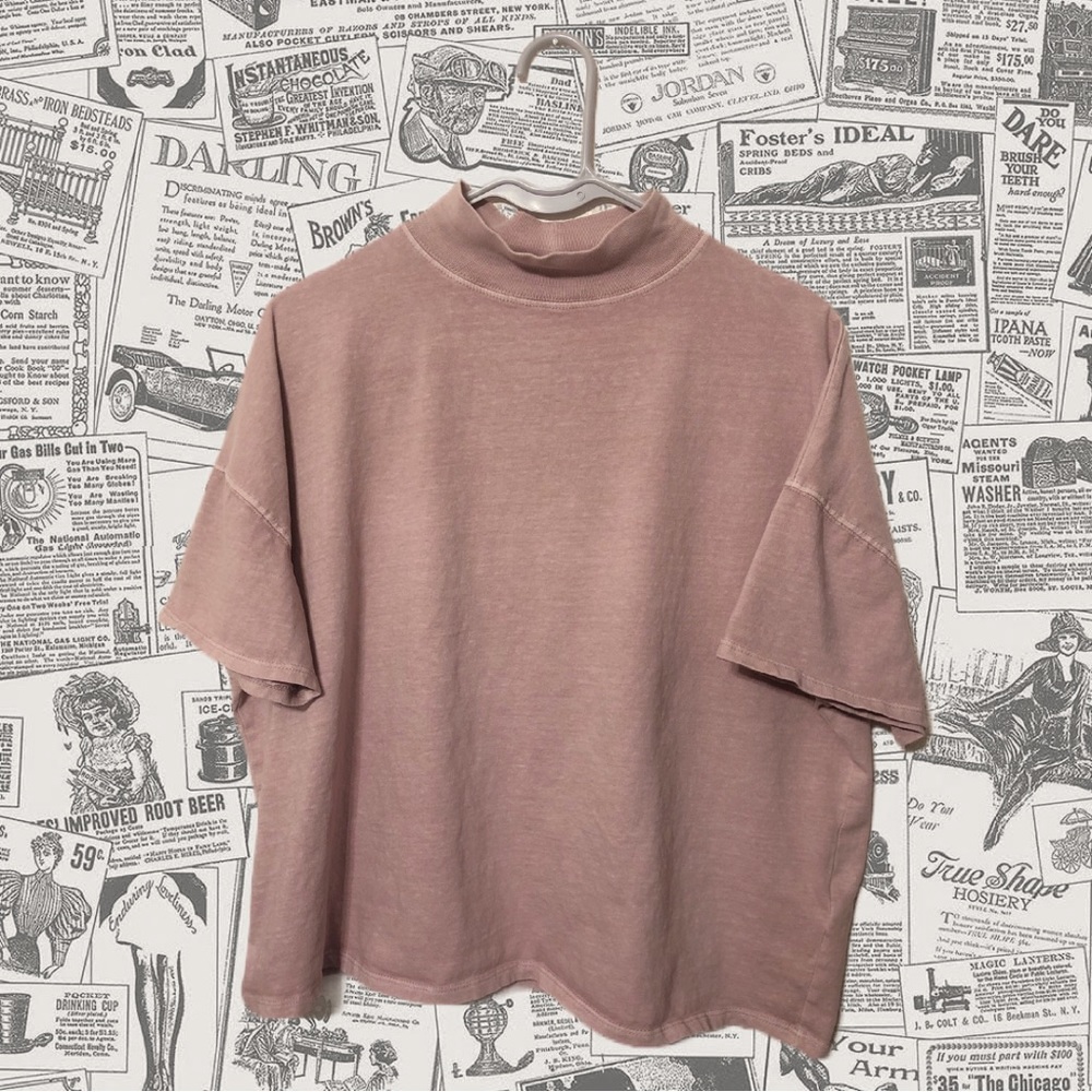 We The Free, Light Pink, Cropped Top, Extended Collar, Adult Extra Small